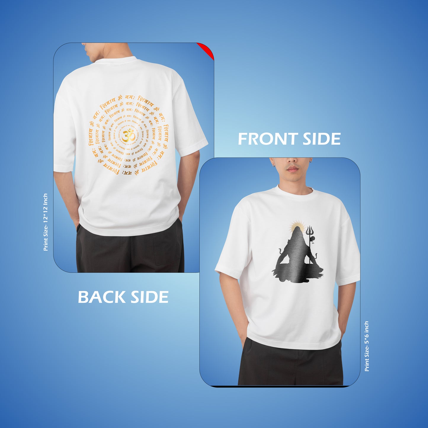Divine Lord Shiva Oversize T-shirt by Vastraalom