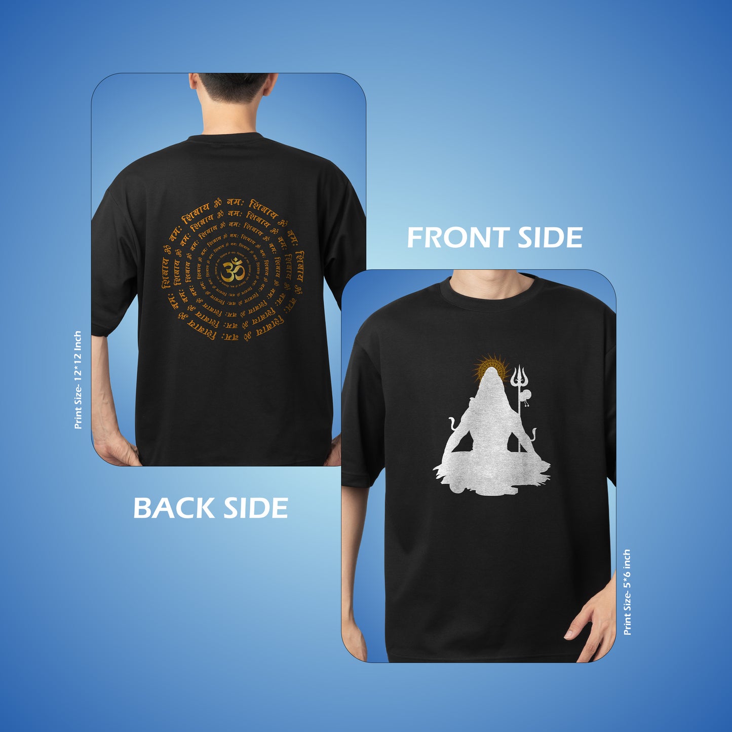 Divine Lord Shiva Oversize T-shirt by Vastraalom